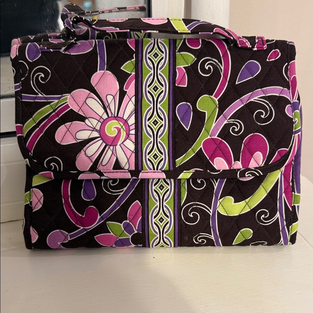 Vera Bradley Floral Quilted Travel/Jewelry Bag